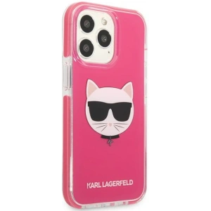 Wholesale Karl Lagerfeld KLHCP13LTPECPI Apple iPhone 13 Pro hardcase fuschia Choupette Head - KLD1195 - {ean13} - Hurt