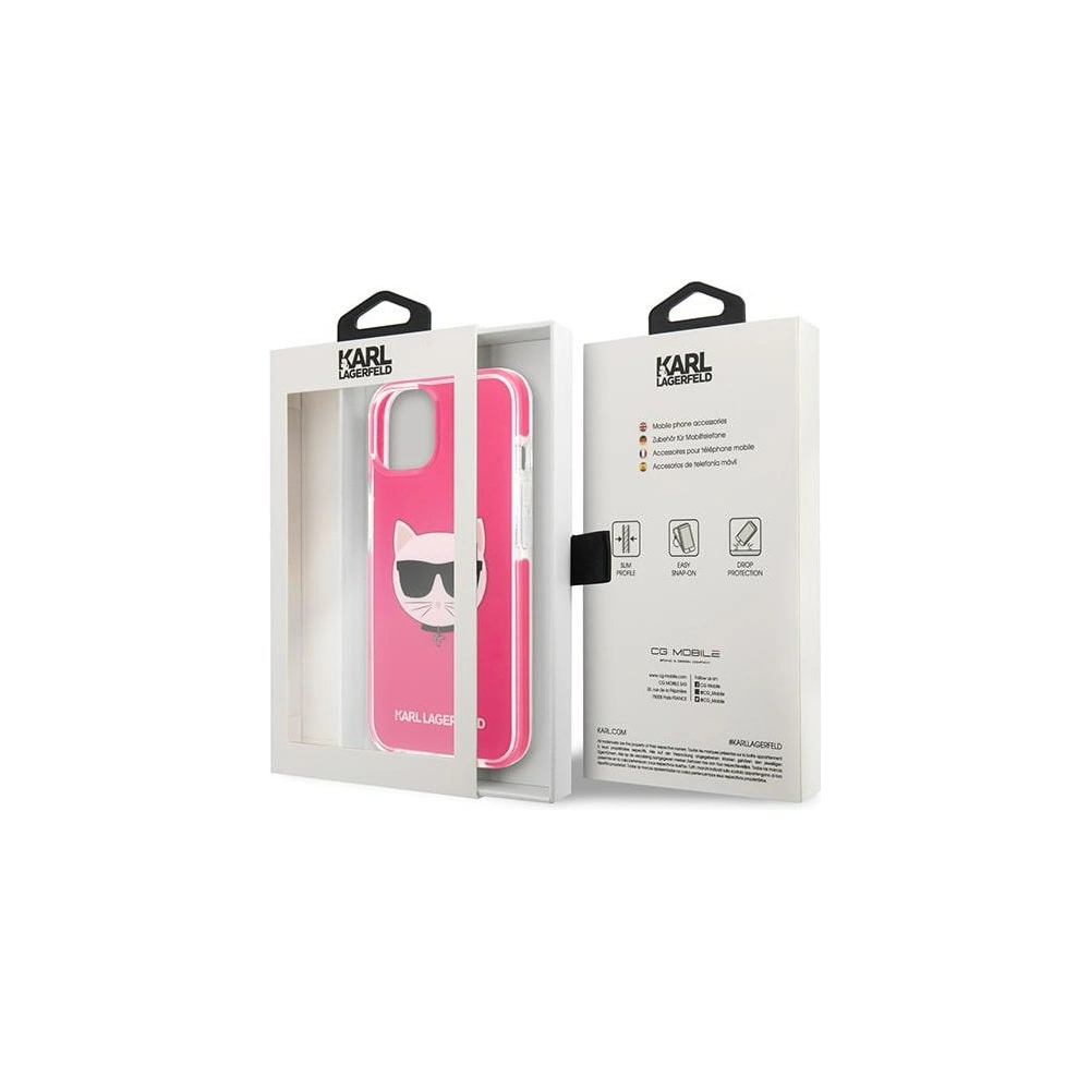 Hurtownia GSM - Etui Karl Lagerfeld KLHCP13MTPECPI Apple iPhone 13 hardcase fuksja/fuschia Choupette Head - KLD1196 - {ean13} - Hurt