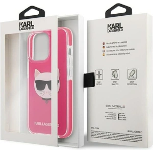 Hurtownia GSM - Etui Karl Lagerfeld KLHCP13XTPECPI Apple iPhone 13 Pro Max hardcase fucsia/fuchsia Choupette Head - KLD1198 - {ean13} - Hurt