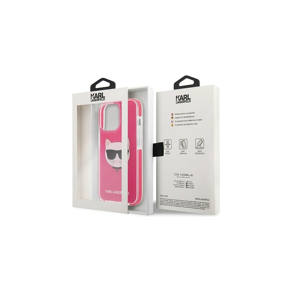 Hurtownia GSM - Etui Karl Lagerfeld KLHCP13XTPECPI Apple iPhone 13 Pro Max hardcase fucsia/fuchsia Choupette Head - KLD1198 - {ean13} - Hurt