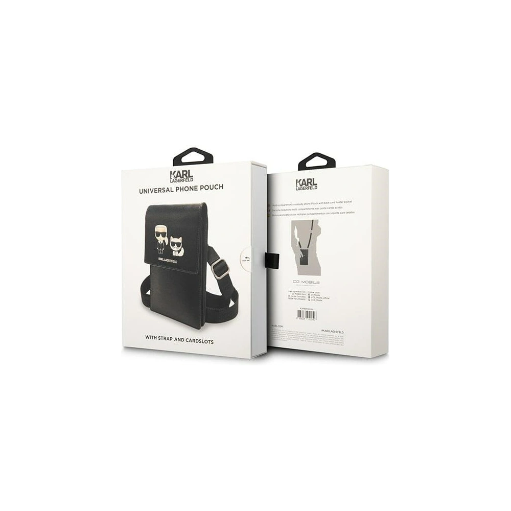 Hurtownia GSM - Torebka Karl Lagerfeld KLWBSAKCHSK černá/black Embossed Ikonik Karl a Choupette - KLD1200 - {ean13} - Hurt