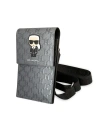 Torebka Karl Lagerfeld KLWBSAMIPG stříbrná/silver Ikonik Karl Monogram Patch