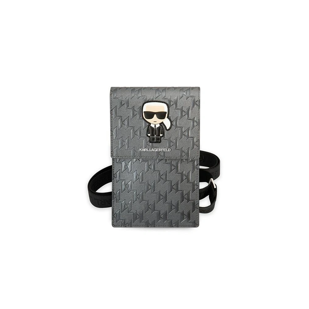 Hurtownia GSM - Torebka Karl Lagerfeld KLWBSAMIPG stříbrná/silver Ikonik Karl Monogram Patch - KLD1203 - {ean13} - Hurt