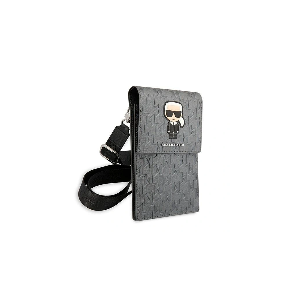 Hurtownia GSM - Torebka Karl Lagerfeld KLWBSAMIPG stříbrná/silver Ikonik Karl Monogram Patch - KLD1203 - {ean13} - Hurt