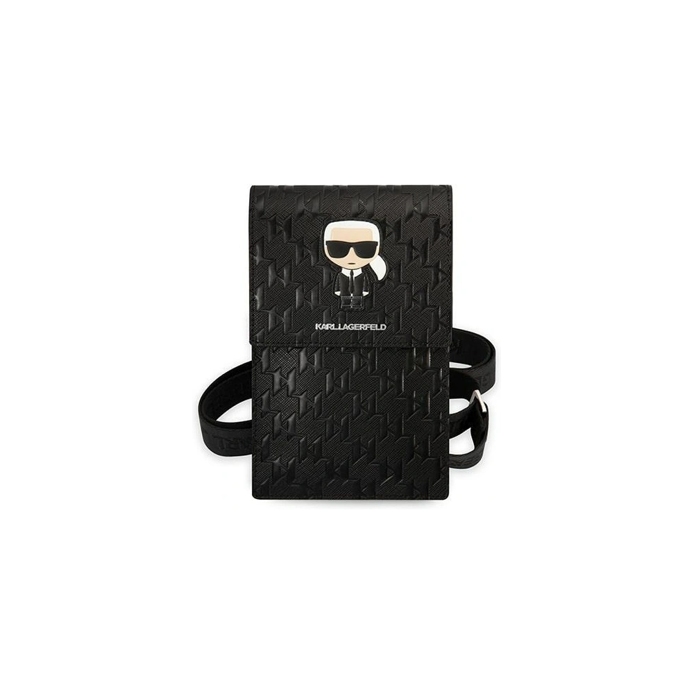 Hurtownia GSM - Torebka Karl Lagerfeld KLWBSAMIPK černá/black Ikonik Karl Monogram Patch - KLD1204 - {ean13} - Hurt