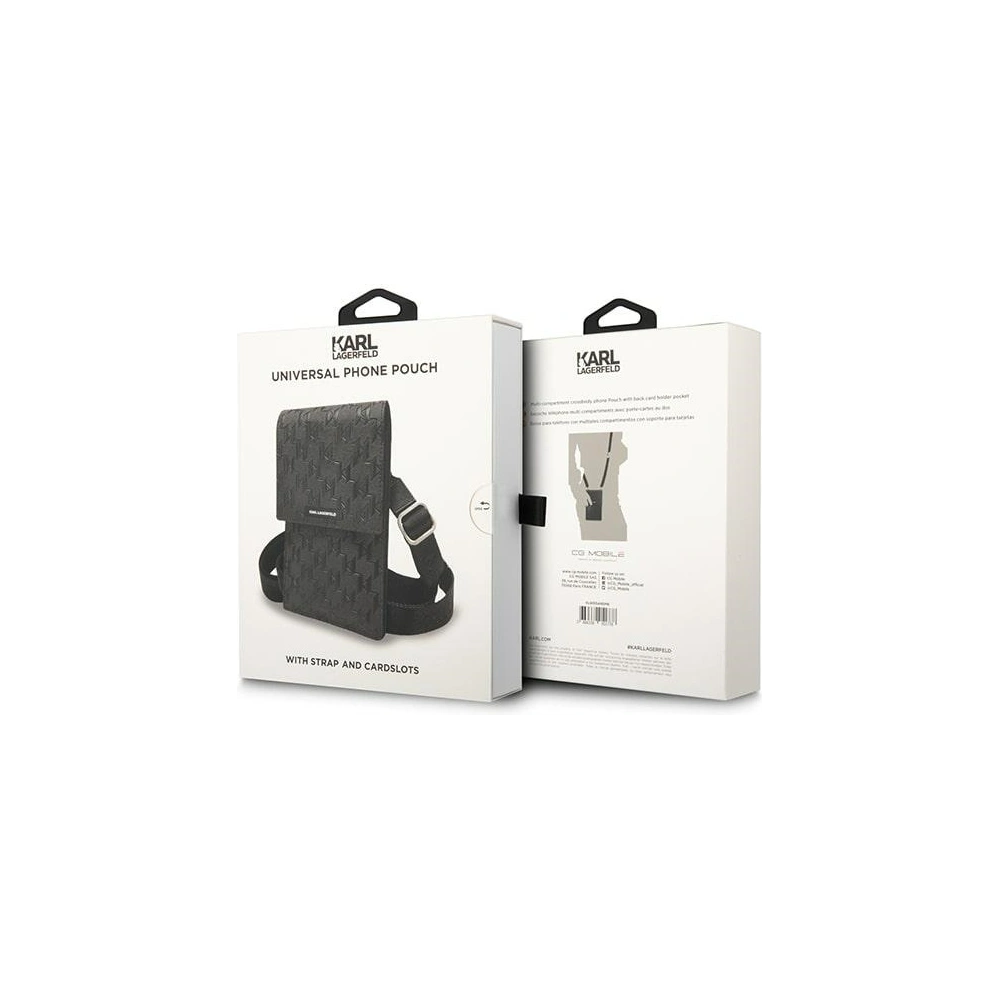 Hurtownia GSM - Torebka Karl Lagerfeld KLWBSAMSMK černá/black Monogram Plate - KLD1205 - {ean13} - Hurt