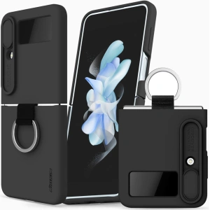 Wholesale Nillkin Camshield Silky Samsung Galaxy Z Flip 4 black - NLK717 - {ean13} - Hurt