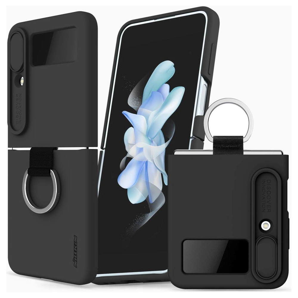 Hurtownia GSM - Etui Nillkin Camshield Silky Samsung Galaxy Z Flip 4 fekete - NLK717 - {ean13} - Hurt