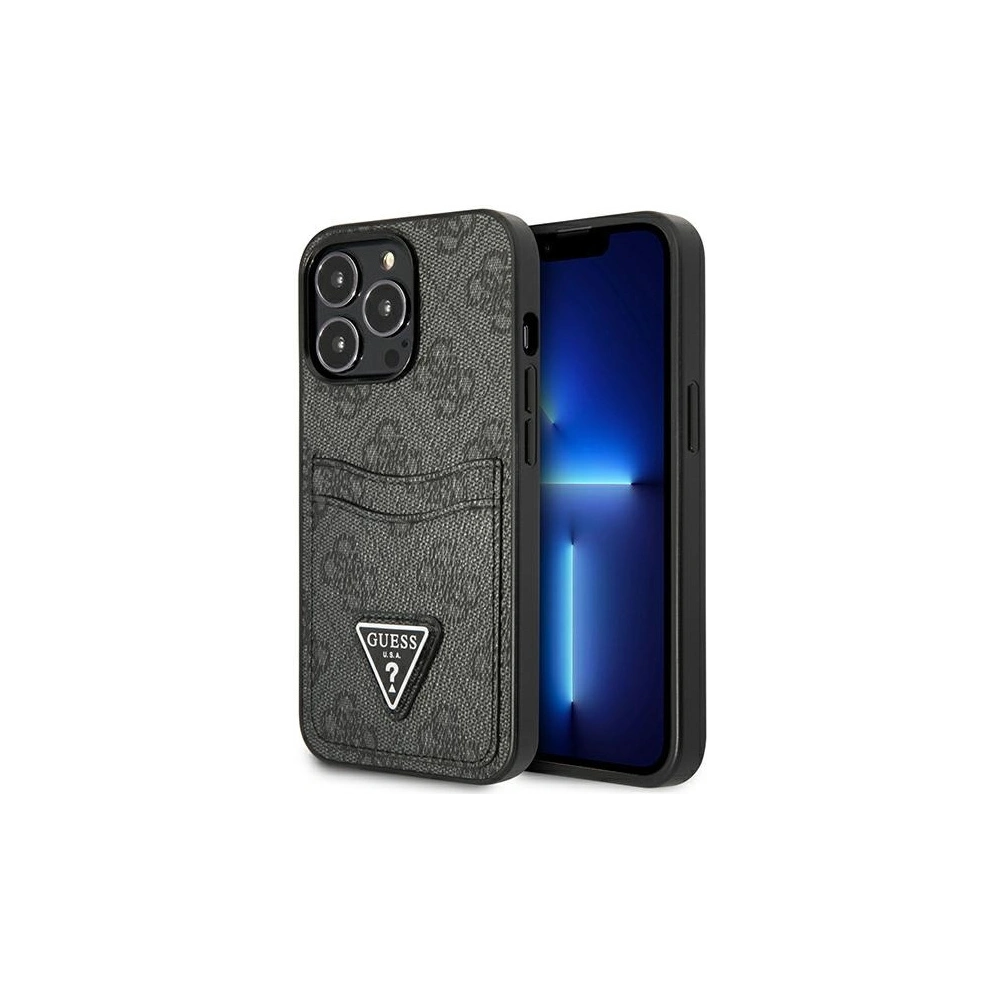 Hurtownia GSM - Etui Guess GUHCP13LP4TPK Apple iPhone 13 Pro černý/black hardcase 4G Triangle Logo Cardslot - GUE2200 - {ean13} - Hurt