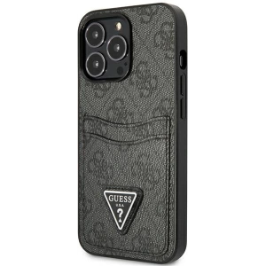 Wholesale Guess GUHCP13LP4TPK Apple iPhone 13 Pro black hardcase 4G Triangle Logo Cardslot - GUE2200 - {ean13} - Hurt