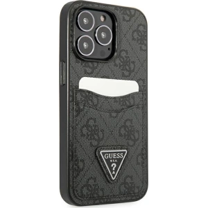 Etui Guess GUHCP13LP4TPK Apple iPhone 13 Pro czarny/black hardcase 4G Triangle Logo Cardslot