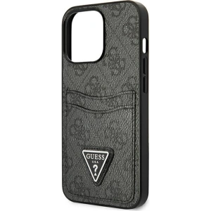 Etui Guess GUHCP13LP4TPK Apple iPhone 13 Pro czarny/black hardcase 4G Triangle Logo Cardslot