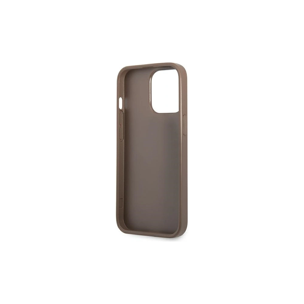 Hurtownia GSM - Etui Guess GUHCP13LP4TPW Apple iPhone 13 Pro hnědý/brown hardcase 4G Triangle Logo Cardslot - GUE2202 - {ean13} - Hurt