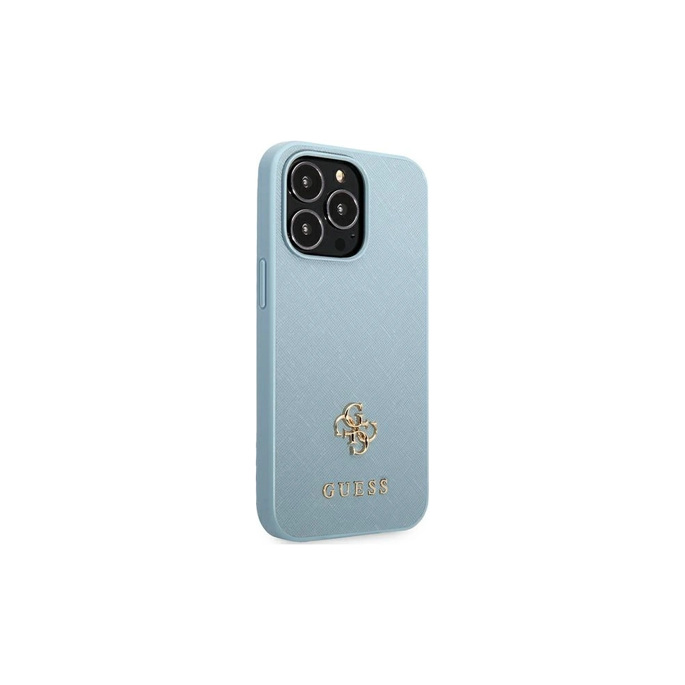 Hurtownia GSM - Etui Guess GUHCP13LPS4MB Apple iPhone 13 Pro modrý/blue hardcase Saffiano 4G Small Metal Logo - GUE2203 - {ean13} - Hurt