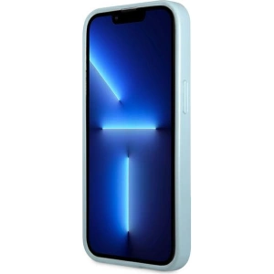 Etui Guess GUHCP13LPS4MB Apple iPhone 13 Pro niebieski/blue hardcase Saffiano 4G Small Metal Logo