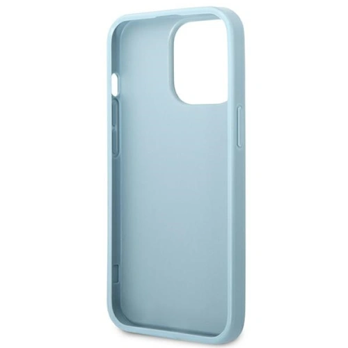 Etui Guess GUHCP13LPS4MB Apple iPhone 13 Pro niebieski/blue hardcase Saffiano 4G Small Metal Logo