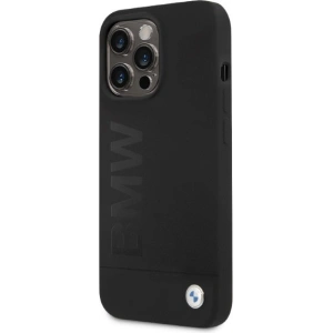 Wholesale BMW BMHMP13LSLBLBK Apple iPhone 13 Pro black hardcase Silicone Signature Logo Magsafe - BMW326 - {ean13} - Hurt