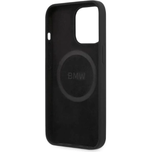 Etui BMW BMHMP13LSLBLBK Apple iPhone 13 Pro negru/black hardcase Silicone Signature Logo Magsafe