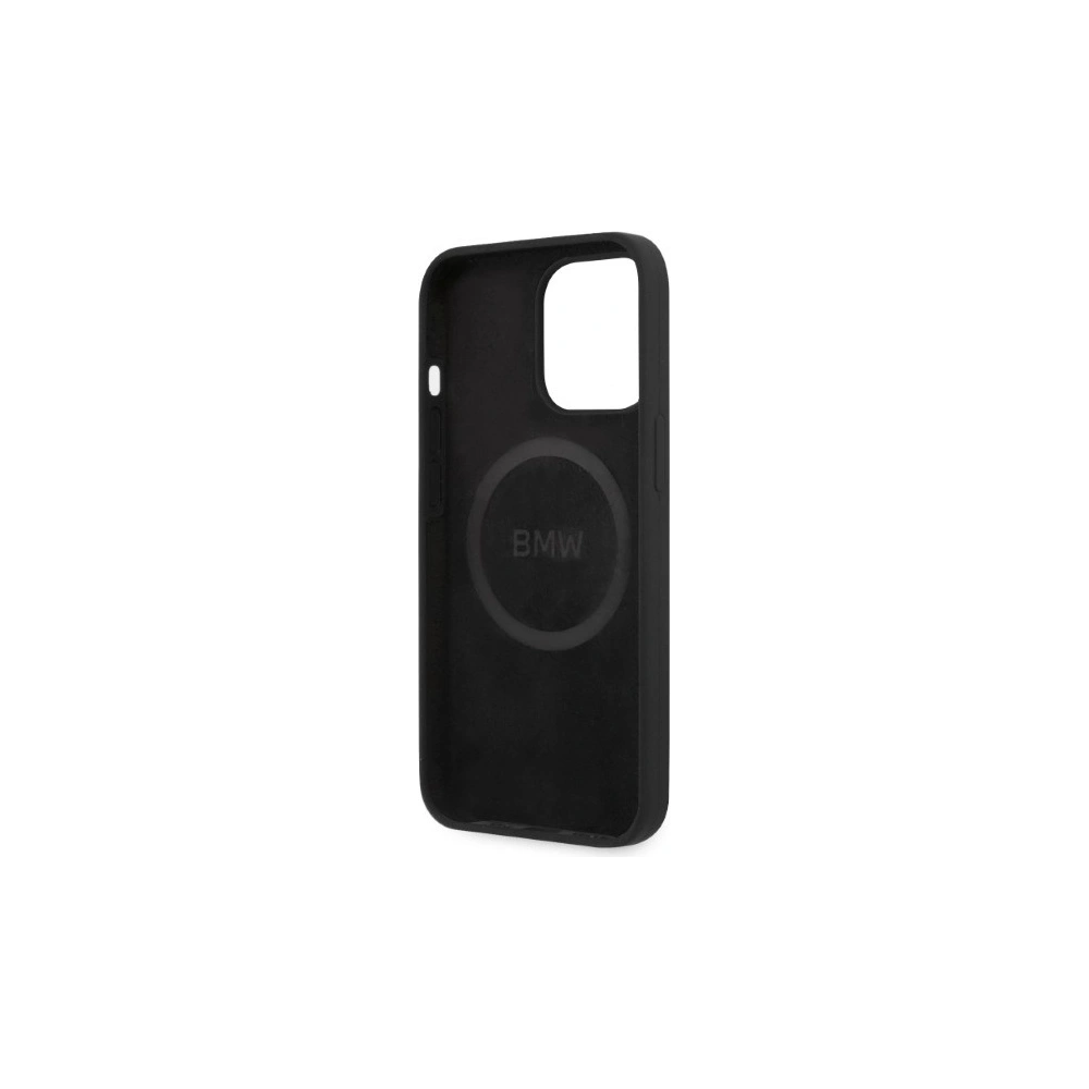 Hurtownia GSM - Etui BMW BMHMP13XSLBLBK Apple iPhone 13 Pro Max negru/black hardcase Silicone Signature Logo Magsafe - BMW327 - {ean13} - Hurt