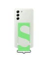 Etui Samsung Galaxy S21 EF-GG990TW bílý/white Silicone Cover Strap