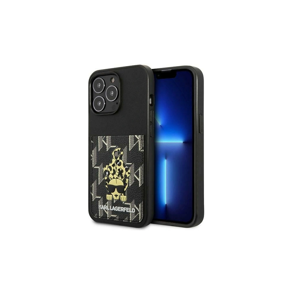 Hurtownia GSM - Case Karl Lagerfeld KLHCP13LCANCNK Apple iPhone 13 Pro Hardcase schwarz/black Karlimals Kartensteckplatz - KLD1207 - {ean13} - Hurt