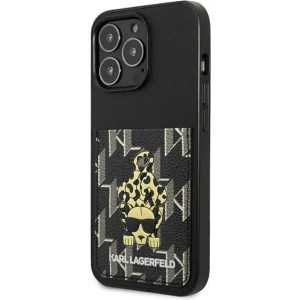 Etui Karl Lagerfeld KLHCP13LCANCNK Apple iPhone 13 Pro hardcase negru/black Karlimals Cardslot