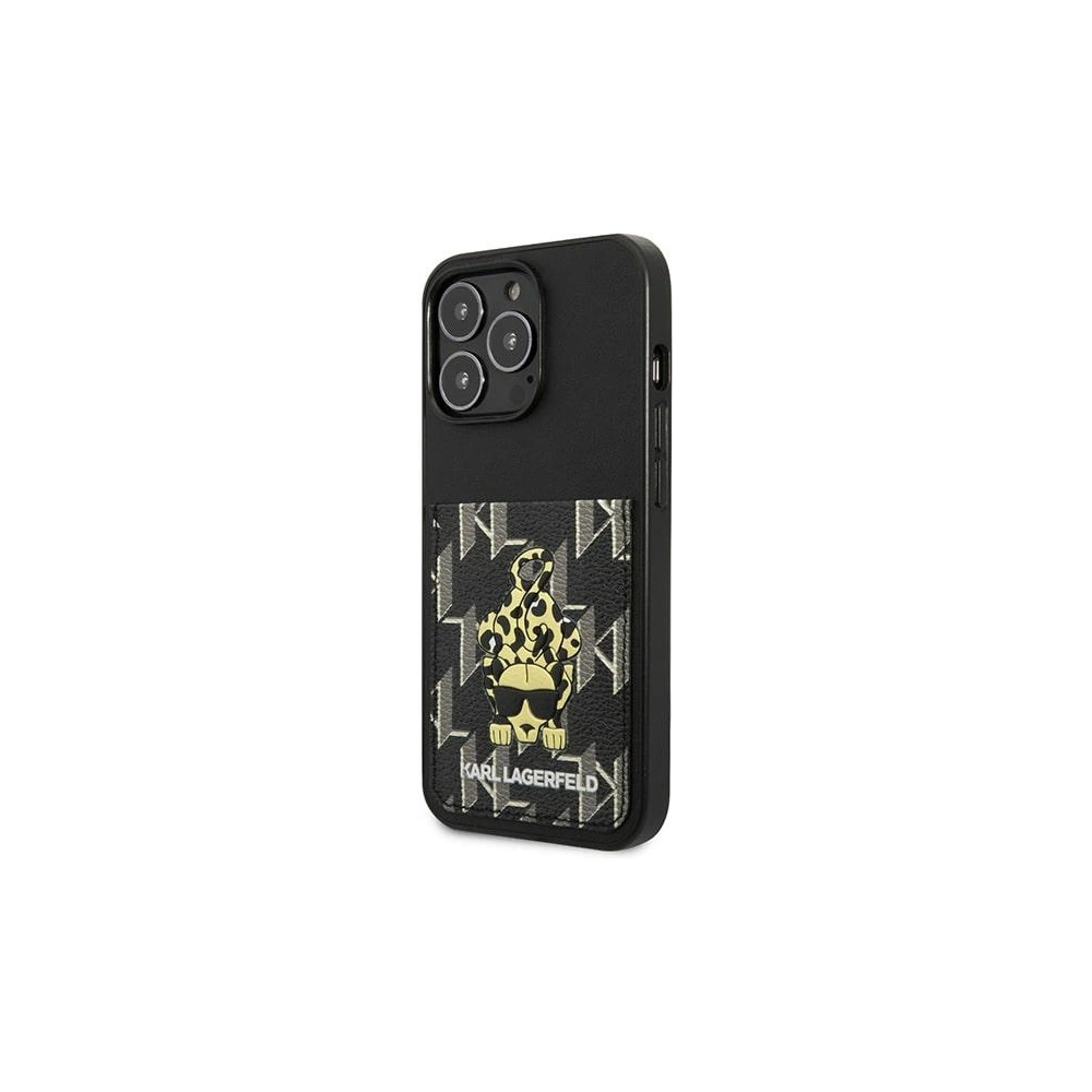 Hurtownia GSM - Case Karl Lagerfeld KLHCP13LCANCNK Apple iPhone 13 Pro Hardcase schwarz/black Karlimals Kartensteckplatz - KLD1207 - {ean13} - Hurt