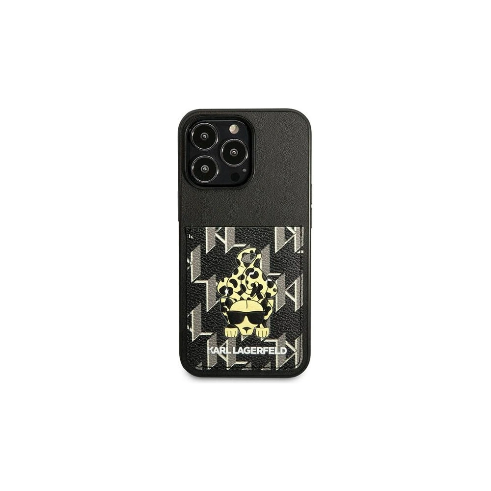 Hurtownia GSM - Case Karl Lagerfeld KLHCP13LCANCNK Apple iPhone 13 Pro Hardcase schwarz/black Karlimals Kartensteckplatz - KLD1207 - {ean13} - Hurt
