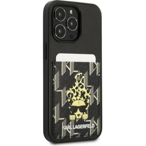 Etui Karl Lagerfeld KLHCP13LCANCNK Apple iPhone 13 Pro hardcase czarny/black Karlimals Cardslot