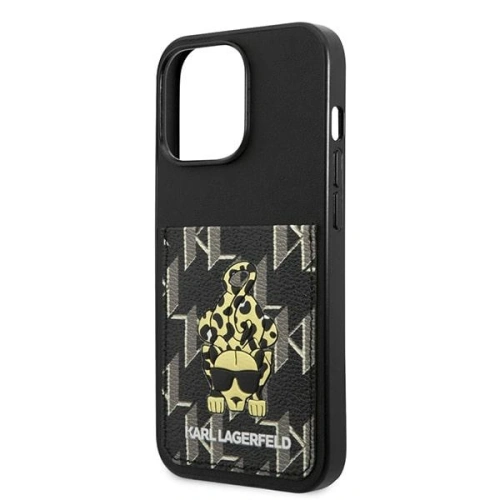 Etui Karl Lagerfeld KLHCP13LCANCNK Apple iPhone 13 Pro hardcase czarny/black Karlimals Cardslot