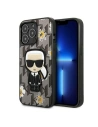 Case Karl Lagerfeld KLHCP13LPMNFIK1 Apple iPhone 13 Pro grau/grey Flower Ikonik Karl