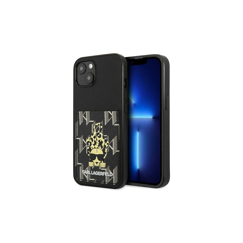 Hurtownia GSM - Etui Karl Lagerfeld KLHCP13MCANCNK Apple iPhone 13 hardcase czarny/black Karlimals Cardslot - KLD1209 - {ean13} - Hurt