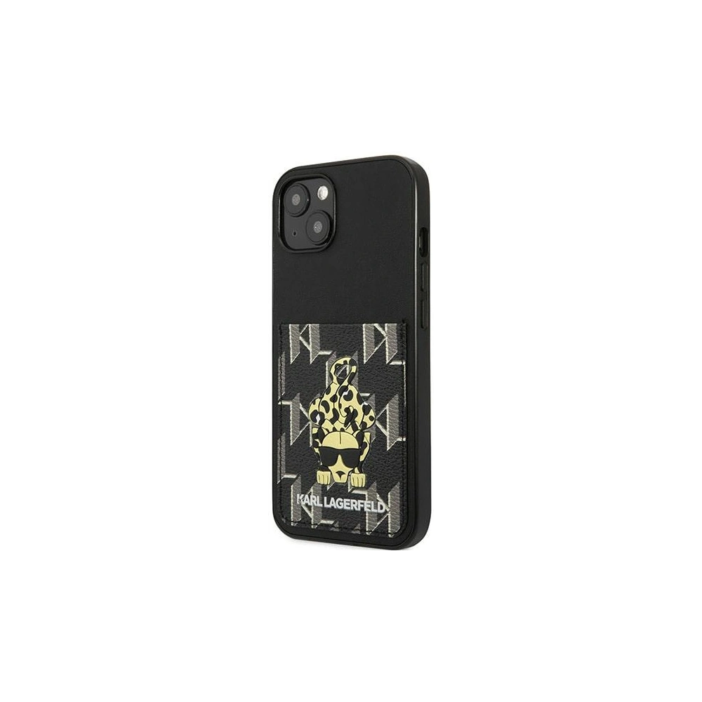 Hurtownia GSM - Etui Karl Lagerfeld KLHCP13MCANCNK Apple iPhone 13 hardcase czarny/black Karlimals Cardslot - KLD1209 - {ean13} - Hurt