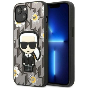 Hurtownia GSM - Etui Karl Lagerfeld KLHCP13SPMNFIK1 Apple iPhone 13 mini szürke/grey Flower Ikonik Karl - KLD1211 - {ean13} - Hurt