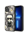 Etui Karl Lagerfeld KLHCP13SPMNFIK1 Apple iPhone 13 mini szürke/grey Flower Ikonik Karl