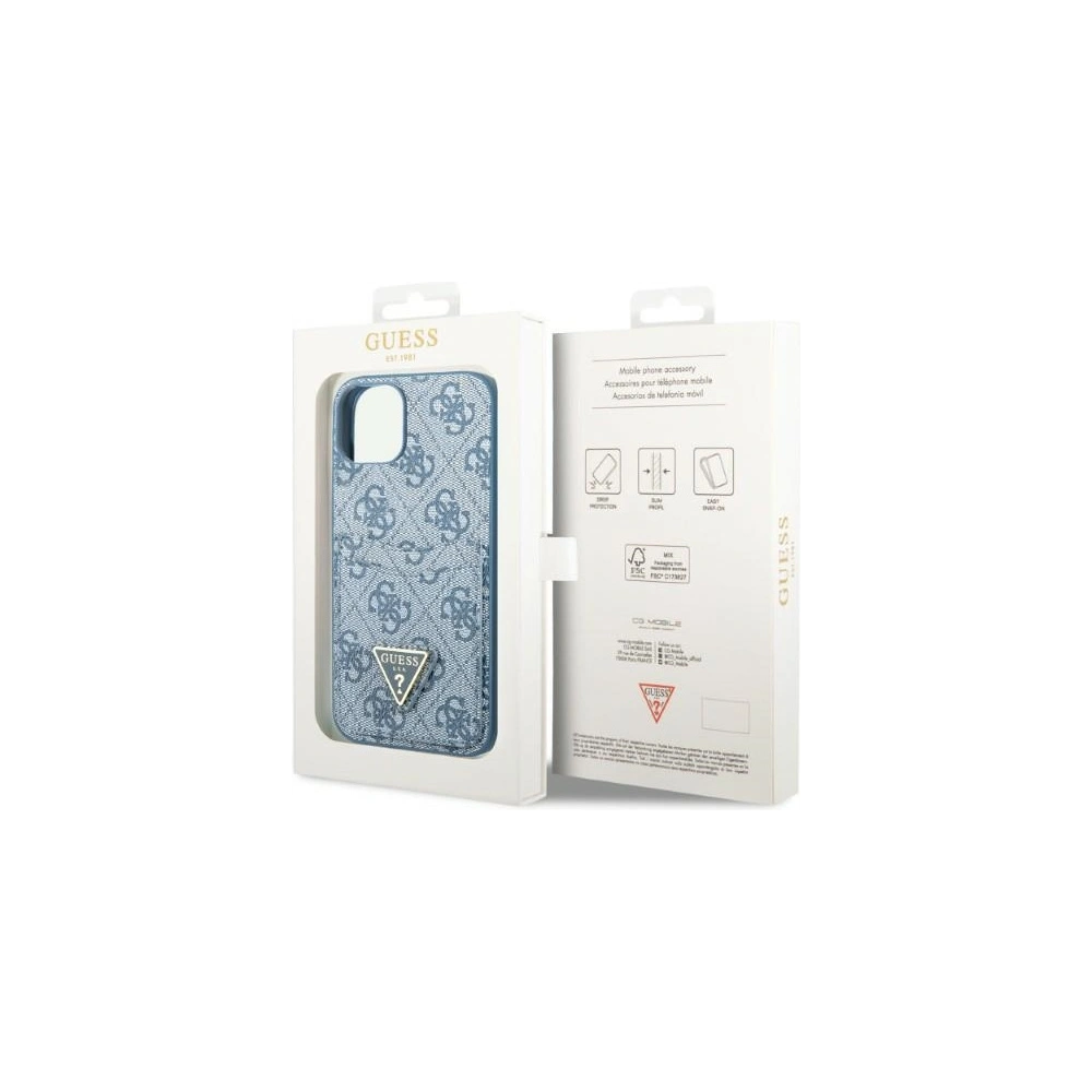 Hurtownia GSM - Etui Guess GUHCP13MP4TPB Apple iPhone 13 niebieski/blue hardcase 4G Triangle Logo Cardslot - GUE2205 - {ean13} - Hurt