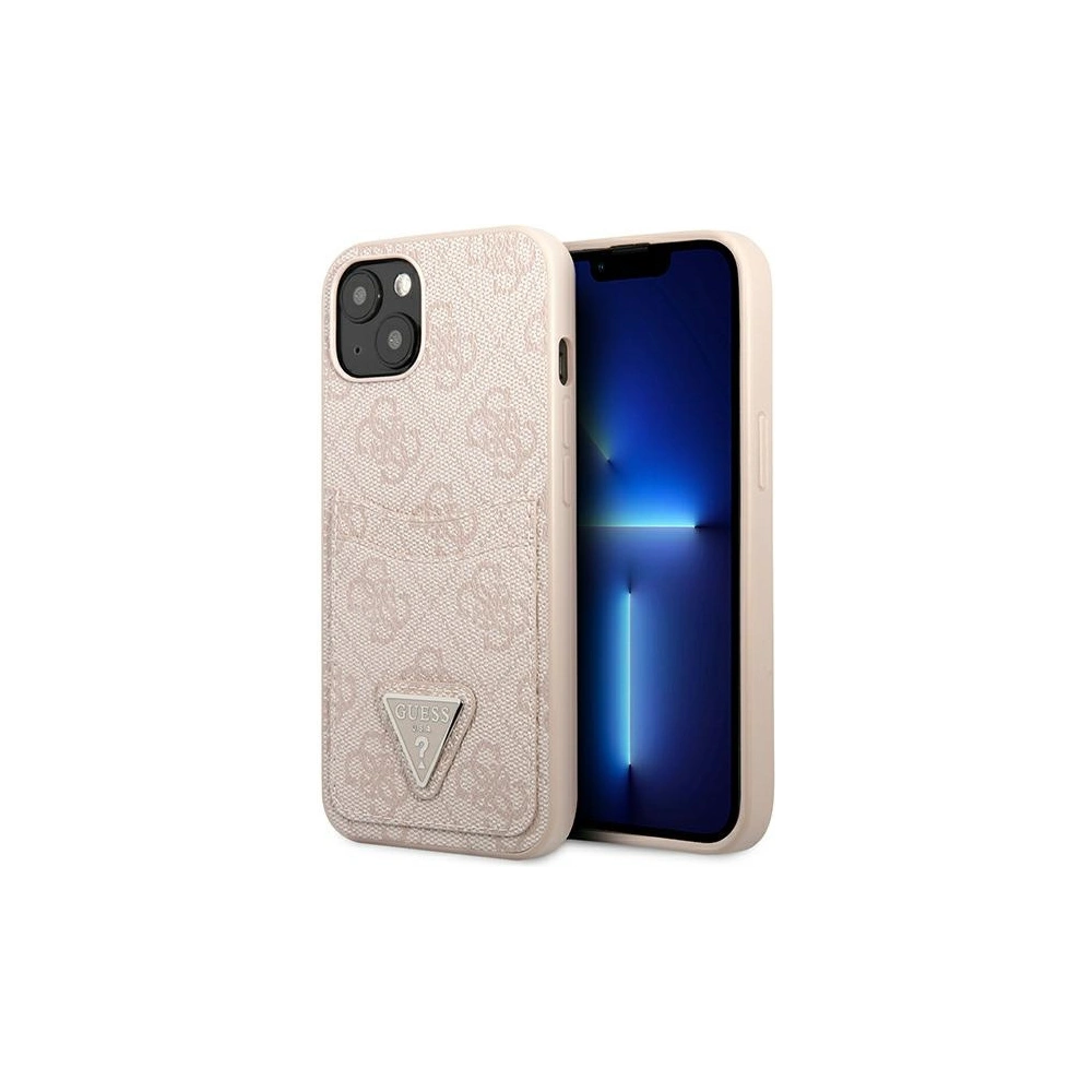Hurtownia GSM - Case Guess GUHCP13MP4TPP Apple iPhone 13 rosa/pink Hardcase 4G Triangle Logo Kartenfach - GUE2207 - {ean13} - Hurt