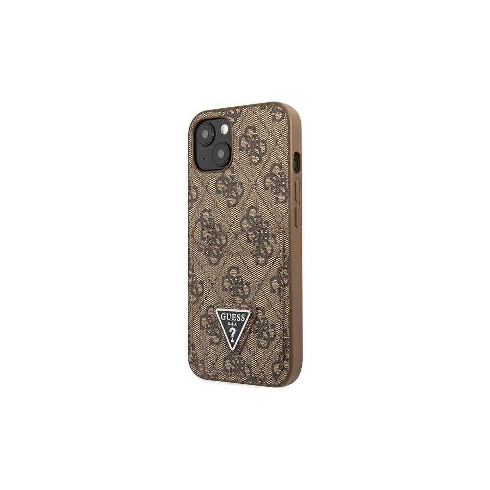 Hurtownia GSM - Etui Guess GUHCP13MP4TPW Apple iPhone 13 hnědý/brown hardcase 4G Triangle Logo Cardslot - GUE2208 - {ean13} - Hurt