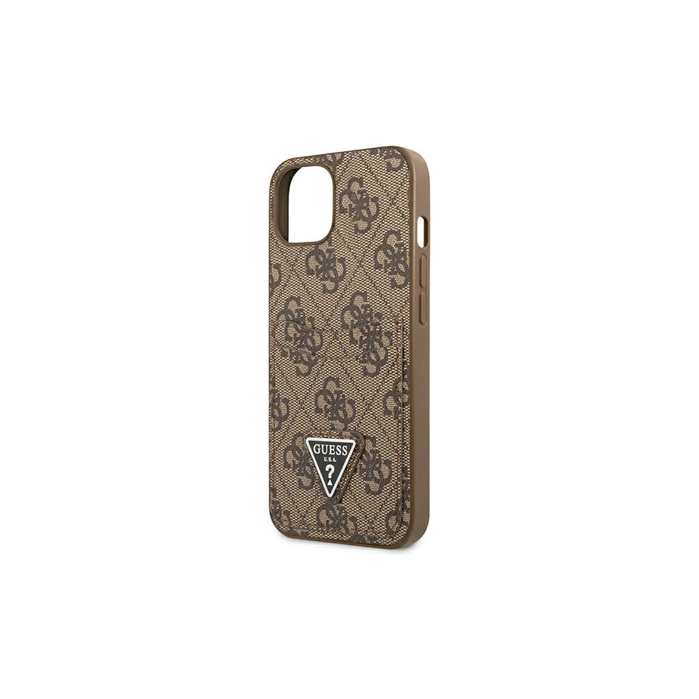 Hurtownia GSM - Etui Guess GUHCP13MP4TPW Apple iPhone 13 brązowy/brown hardcase 4G Triangle Logo Cardslot - GUE2208 - {ean13} - Hurt