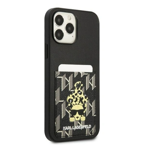 Etui Karl Lagerfeld KLHCP13XCANCNK Apple iPhone 13 Pro Max hardcase czarny/black Karlimals Cardslot