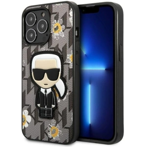 Hurtownia GSM - Etui Karl Lagerfeld KLHCP13XPMNFIK1 Apple iPhone 13 Pro Max gri/grey Flower Ikonik Karl - KLD1213 - {ean13} - Hurt