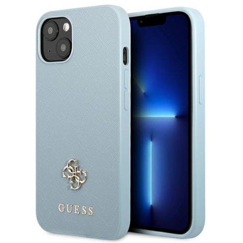 Guess Distributor - 3666339048013 - GUE2209 - Guess GUHCP13MPS4MB Apple iPhone 13 blue hardcase Saffiano 4G Small Metal Logo - B2B homescreen