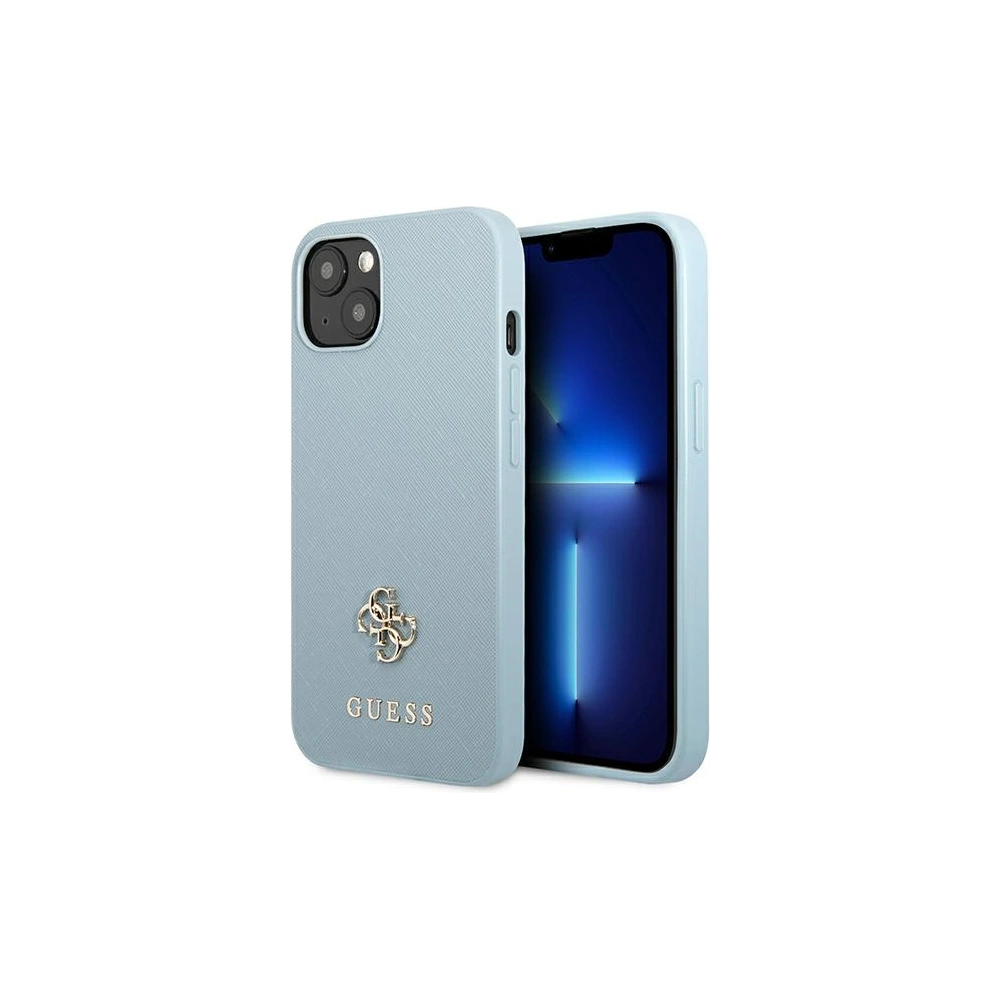Hurtownia GSM - Case Guess GUHCP13MPS4MB Apple iPhone 13 blau/hardcase Saffiano 4G Kleines Metall-Logo - GUE2209 - {ean13} - Hurt