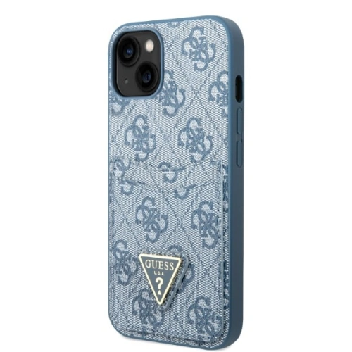 Etui Guess GUHCP13SP4TPB Apple iPhone 13 mini niebieski/blue hardcase 4G Triangle Logo Cardslot