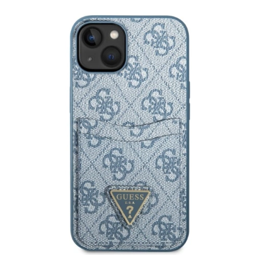 Etui Guess GUHCP13SP4TPB Apple iPhone 13 mini niebieski/blue hardcase 4G Triangle Logo Cardslot
