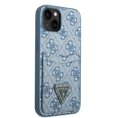 Etui Guess GUHCP13SP4TPB Apple iPhone 13 mini niebieski/blue hardcase 4G Triangle Logo Cardslot
