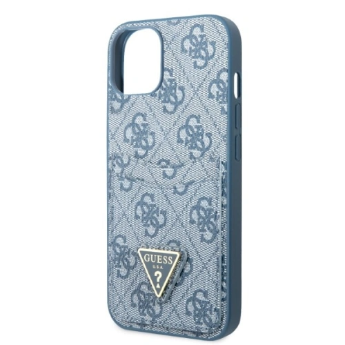 Etui Guess GUHCP13SP4TPB Apple iPhone 13 mini niebieski/blue hardcase 4G Triangle Logo Cardslot