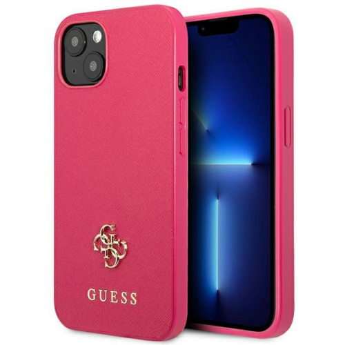 Guess Distributor - 3666339047962 - GUE2216 - Guess GUHCP13SPS4MF Apple iPhone 13 mini pink hardcase Saffiano 4G Small Metal Logo - B2B homescreen
