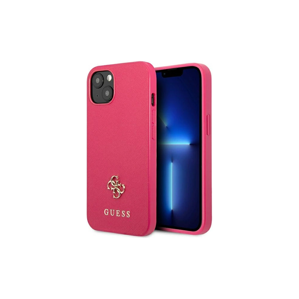 Hurtownia GSM - Etui Guess GUHCP13SPS4MF Apple iPhone 13 mini rózsaszín/pink hardcase Saffiano 4G Kis Fém Logó - GUE2216 - {ean13} - Hurt