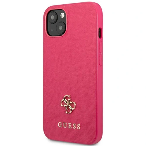 Etui Guess GUHCP13SPS4MF Apple iPhone 13 mini różowy/pink hardcase Saffiano 4G Small Metal Logo